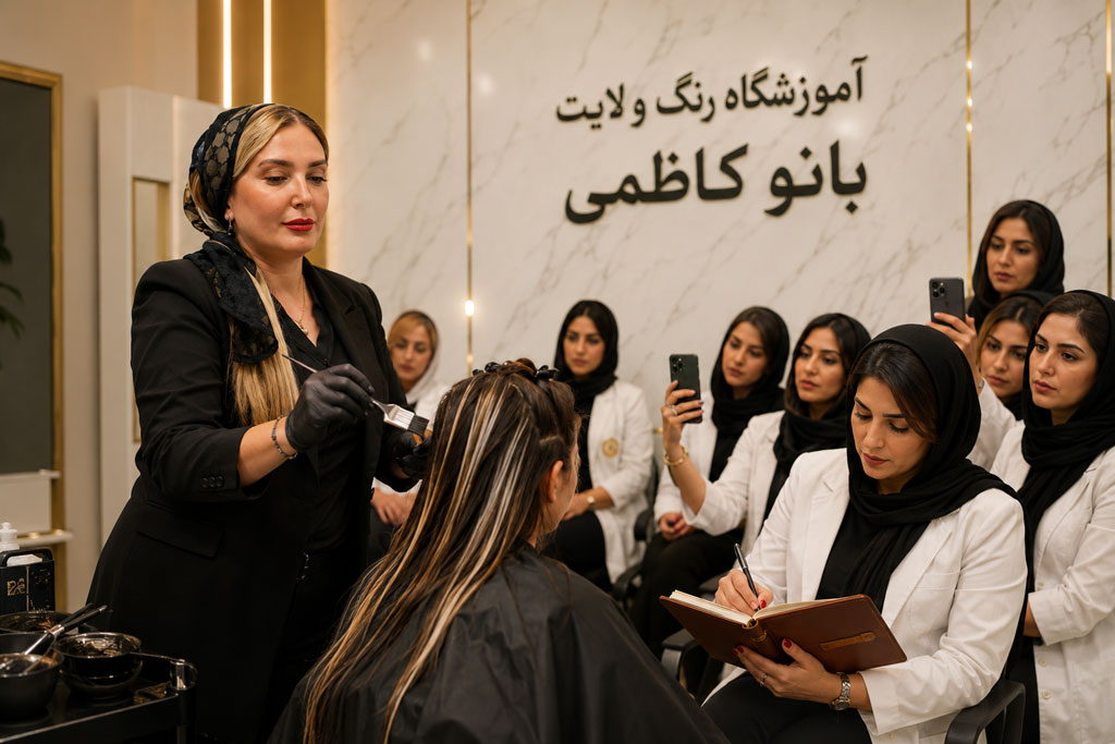 بهترین آموزشگاه رنگ و لایت در فردیس بانو کاظمی