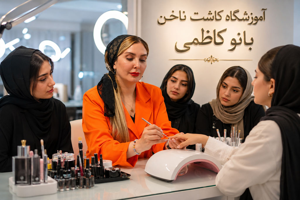 آموزشگاه کاشت ناخن در فردیس