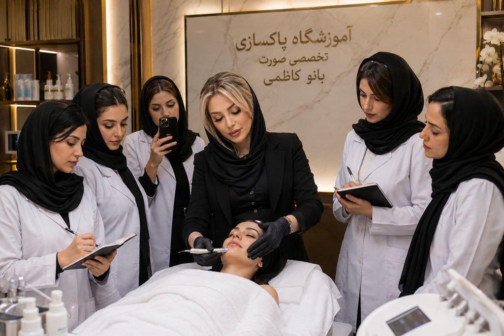 آموزشگاه فیشیال صورت بانو کاظمی در فردیس