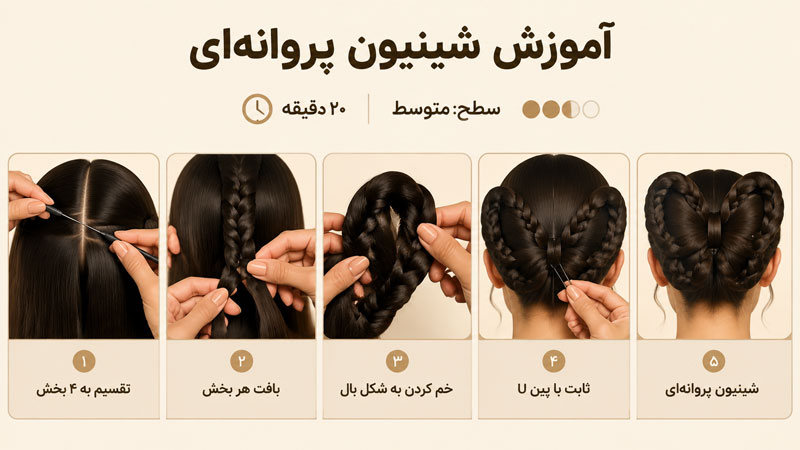 Butterfly chignon