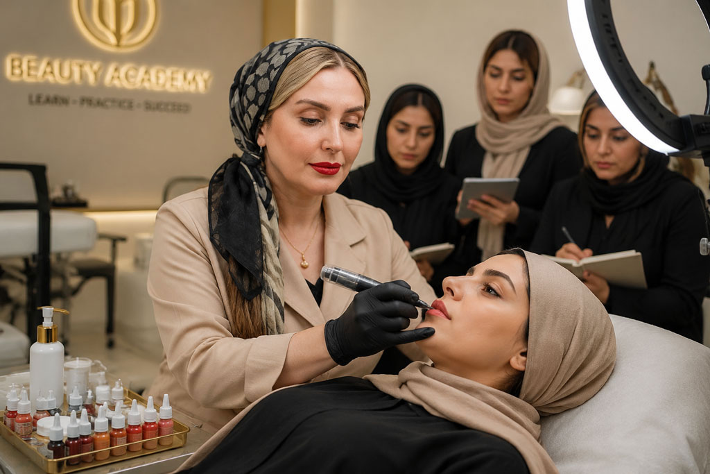 تعرفه کلاس آرایش دائم در فردیس