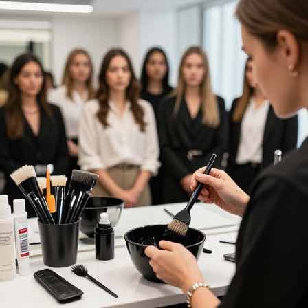 وسایل کلاس رنگ و لایت مو